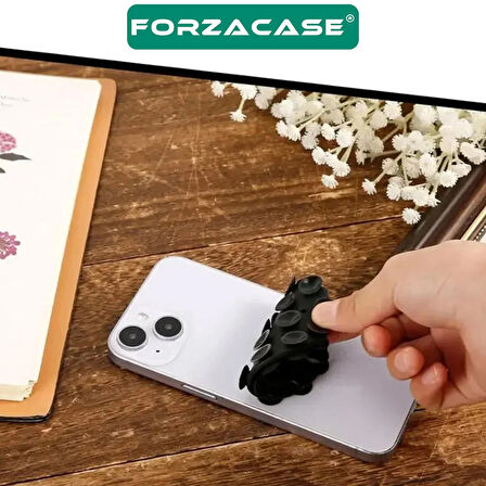 Forzacase Çift Taraflı Silikon Vakumlu Eller Serbest Cep Telefon Tutacağı Yuvarlak - FC1108