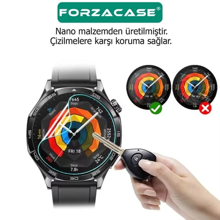 Forzacase Huawei Watch GT 6 41mm ile uyumlu Nano Esnek Ekran Koruyucu Film - FC1116
