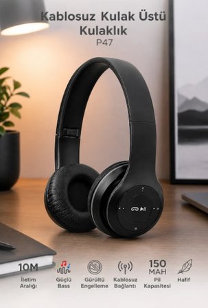 P47 Fm'li Bluetooth Kulaklık