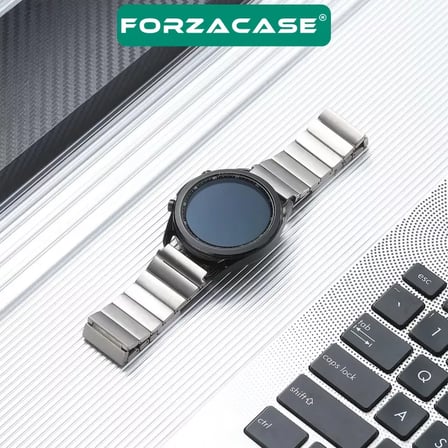 Forzacase Huawei Watch Buds 2 ile uyumlu Balık Sırtı Paslanmaz Çelik Kordon - FC1120