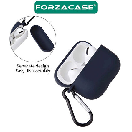 Forzacase Airpods Pro 3 ile uyumlu Anahtar Askılıklı Bluetooth Kulaklık Kılıfı - FC1125