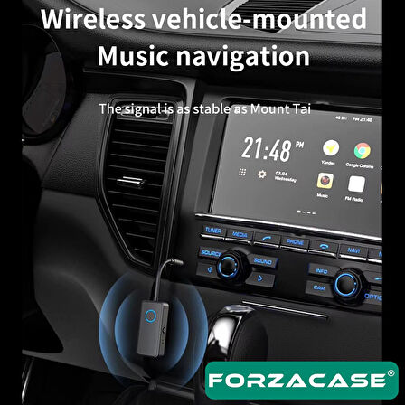 Forzacase TV, Araç, Bilgisayar Uyumlu 2in1 Aux Bluetooth 5.4 Kablosuz Ses Adaptörü - FC1130