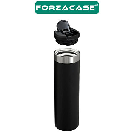 Forzacase 304 Paslanmaz Çelik 450 ml 8 Saat Sıcak Soğuk Tutan Çay Kahve Su Termosu - FC1133