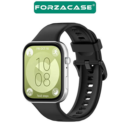 Forzacase Huawei Watch Fit 3 / 4 / 4 Pro ile uyumlu Silikon Kordon Kayış - FC1135
