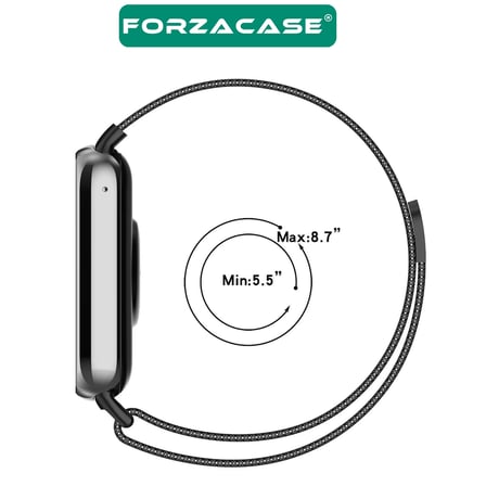 Forzacase Xiaomi Redmi Watch 6 Lite ile uyumlu Metal Mıknatıslı Manyetik Kordon Kayış - FC1150