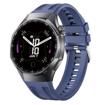 Forzacase Huawei Watch GT 6 Pro 46mm ile uyumlu Özel Tasarım Tokalı Silikon Kordon Kayış - FC1175