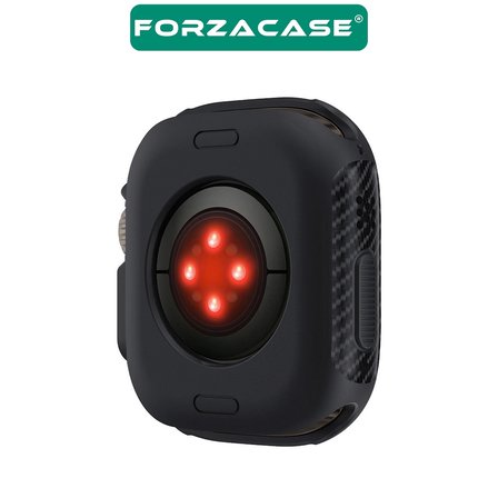 Forzacase Apple Watch Ultra / Ultra 2 49mm ile uyumlu Önü Açık Armor Silikon TPU Kasa Koruyucu Kılıf - FC1176