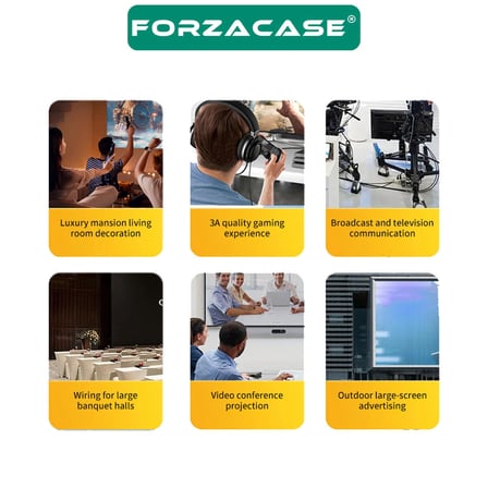 Forzacase Micro HDMI to HDMI Kablo 1.5m Raspberry Pi Kamera GoPro Uyumlu Çevirici - FC1197