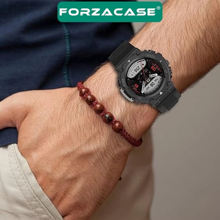 Forzacase Amazfit T-Rex 2 ile uyumlu Silikon Kordon Kayış - FC1211