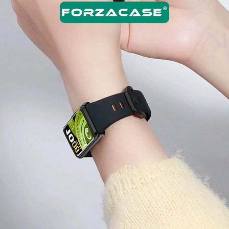 Forzacase Huawei Band 11 / 11 Pro ile uyumlu Tokalı Silikon Kordon Kayış - FC1212