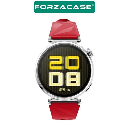 Forzacase Huawei Watch GT5 Pro 42mm ile uyumlu Tokalı Silikon Kordon Kayış - FC1215
