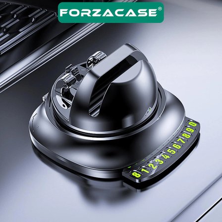 Forzacase Yapışkanlı Döndürülebilir Araç içi Torpido Üstü Telefon Gözlük Tutucu Numaratör Göstergesi - FC1228