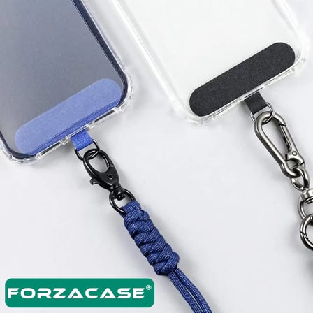 Forzacase 360 Döner Başlıklı Telefon İp Askılıklar için Kılıf İçi Telefon Zinciri Sabitleme Aparatı Askı Pedi - FC1238