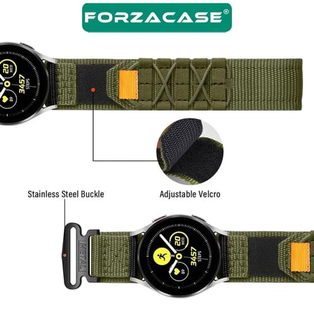 Forzacase Huawei Watch GT 2 46mm ile uyumlu Orbital Örgülü Halat Tasarımlı Hasır Kordon - FC1240