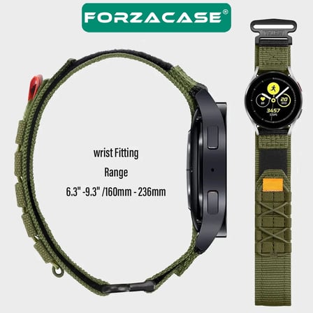 Forzacase Huawei Watch GT2 Pro 46mm ile uyumlu Orbital Örgülü Halat Tasarımlı Hasır Kordon - FC1240
