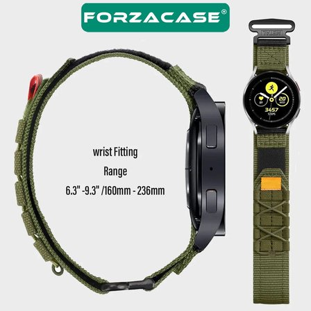 Forzacase Xiaomi Redmi Watch 5 Lite ile uyumlu Orbital Örgülü Halat Tasarımlı Hasır Kordon - FC1240