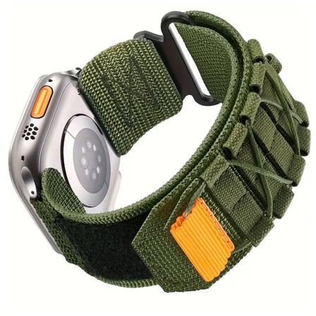 Forzacase Apple Watch 11 46mm ile uyumlu Orbital Örgülü Halat Tasarımlı Hasır Kordon - FC1241