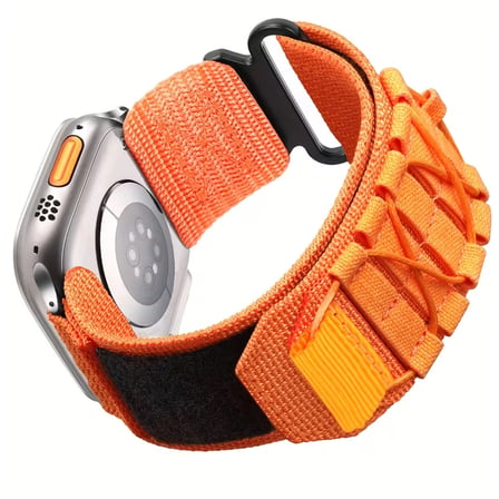 Forzacase Apple Watch SE 2 44mm ile uyumlu Orbital Örgülü Halat Tasarımlı Hasır Kordon - FC1241
