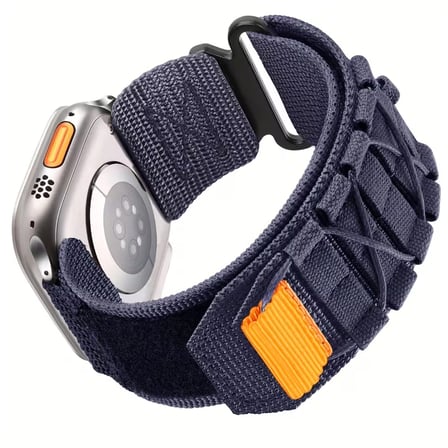 Forzacase Apple Watch SE 3 44mm ile uyumlu Orbital Örgülü Halat Tasarımlı Hasır Kordon - FC1241