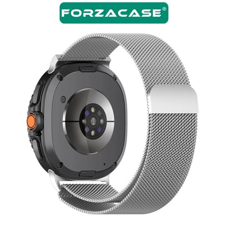 Forzacase Samsung Galaxy Watch 8 44mm ile uyumlu Metal Mıknatıslı Kordon Kayış - FC1246