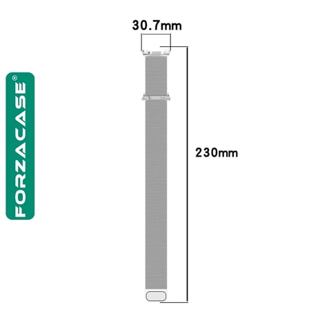 Forzacase Samsung Galaxy Watch 9 40mm ile uyumlu Metal Mıknatıslı Kordon Kayış - FC1246
