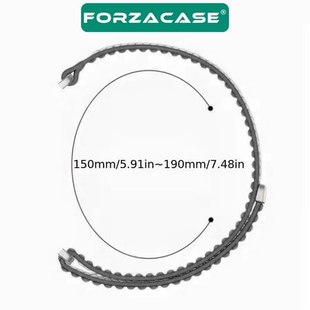 Forzacase Samsung Galaxy Watch 8 Classic 46mm ile uyumlu Cırtlı Hasır Örgü Kumaş Kordon Kayış FC1248
