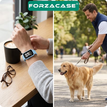Forzacase Xiaomi Smart Band 9 Active ile uyumlu Silikon Kordon Kayış - FC1252