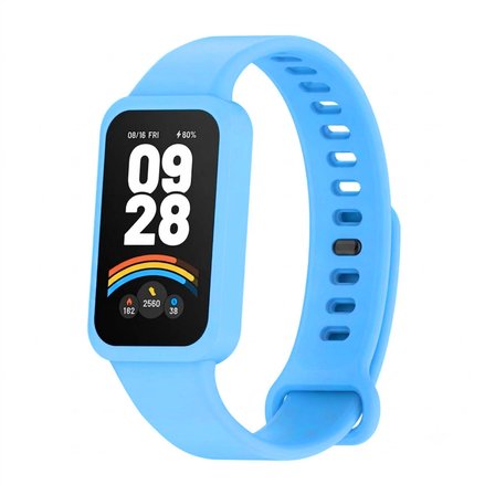 Forzacase Xiaomi Smart Band 9 Active ile uyumlu Silikon Kordon Kayış - FC1252