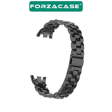 Forzacase Xiaomi Mi Band 8 / 9 / 10 ile uyumlu Metal Baklalı Kordon Kayış - FC1257