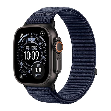Forzacase Apple Watch 12 46mm ile uyumlu Wave Desen Hasır Örgü Cırtlı Kordon Kayış - FC1258
