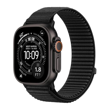 Forzacase Apple Watch 12 46mm ile uyumlu Wave Desen Hasır Örgü Cırtlı Kordon Kayış - FC1258