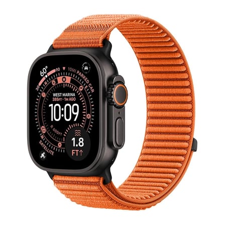 Forzacase Apple Watch SE 3 44mm ile uyumlu Wave Desen Hasır Örgü Cırtlı Kordon Kayış - FC1258