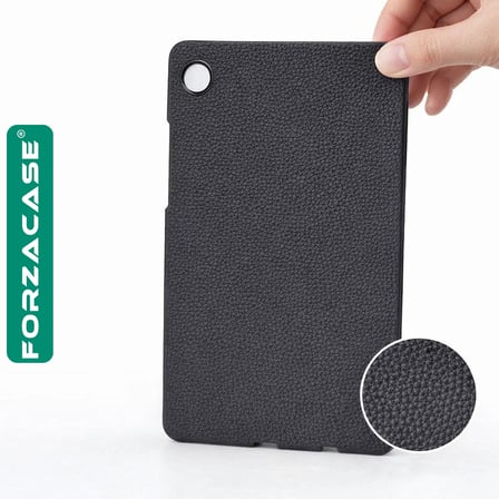 Forzacase Samsung Galaxy Tab A9 8.7 inç ile uyumlu Deri Görünümlü Silikon Kapak Kılıf - FC1259