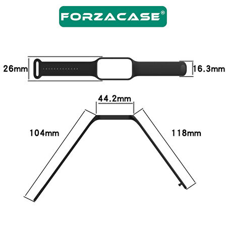 Forzacase Xiaomi Redmi Band 2 Uyumlu  Silikon Kordon Kayış - FC146