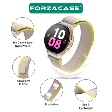 Forzacase Honor Watch GS 3 ile uyumlu Trail Loop Cırtlı Hasır Kumaş Kordon Kayış - FC153