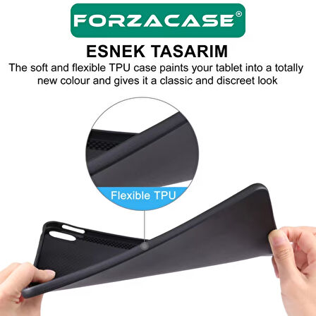 Forzacase Samsung Galaxy Tab S9 11 inch X710 Tablet ile Uyumlu Silikon Kılıf - FC155