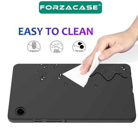 Forzacase Samsung Galaxy Tab A11 8.7 inch SM-X130 Tablet ile Uyumlu Silikon Kılıf Siyah - FC155
