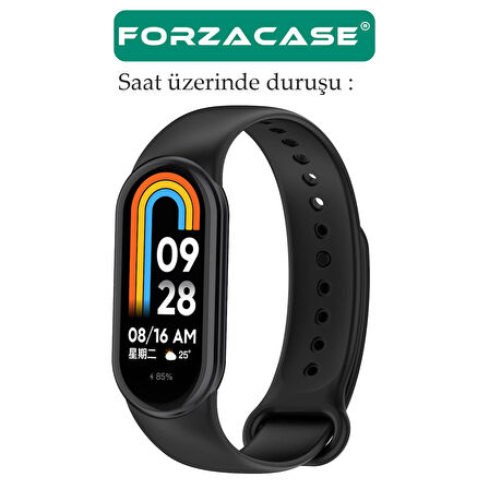 Forzacase Xiaomi Mi Band 9 için Silikon Kordon Kayış - FC176