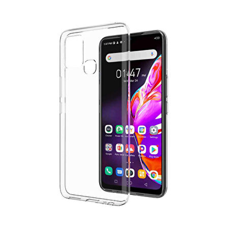 Forzacase İnfinix Hot 10T uyumlu Soft Slim Serisi Şeffaf Silikon Kılıf - FC194