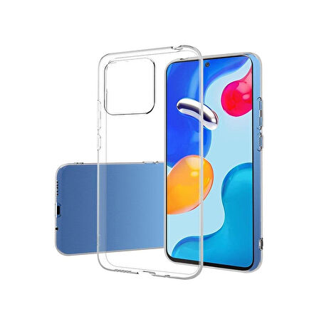Forzacase Xiaomi Redmi 10C uyumlu Soft Slim Serisi Şeffaf Silikon Kılıf - FC194