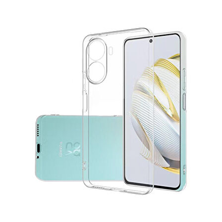 Forzacase Huawei Nova 10 SE uyumlu Soft Slim Serisi Şeffaf Silikon Kılıf - FC194