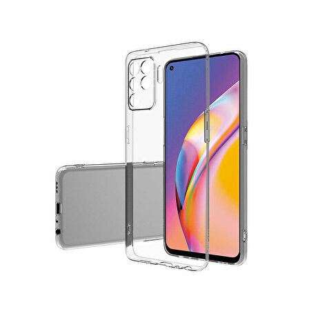 Forzacase Oppo Reno 5 Lite uyumlu Soft Slim Serisi Şeffaf Silikon Kılıf - FC194