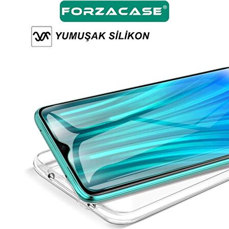 Forzacase Oppo Reno 5 Lite uyumlu Soft Slim Serisi Şeffaf Silikon Kılıf - FC194