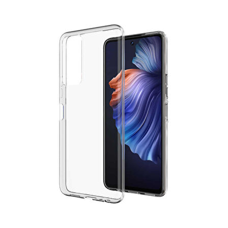 Forzacase Tecno Camon 18 uyumlu Soft Slim Serisi Şeffaf Silikon Kılıf - FC194