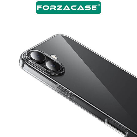 Forzacase iPhone 16 Plus uyumlu Soft Slim Serisi Şeffaf Silikon Kılıf - FC194
