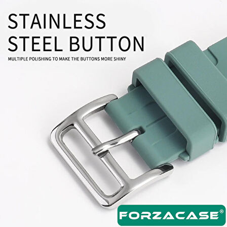 Forzacase Apple Watch 38 / 40 / 41 mm uyumlu Hermes Silikon Kordon Kayış - FC241