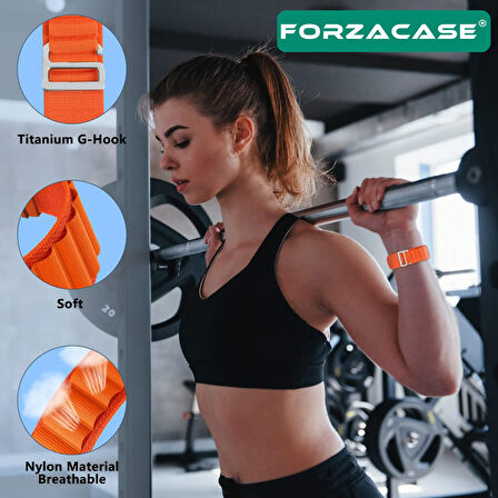 Forzacase Honor Choice Band ile uyumlu Kancalı Kumaş Kordon Kayış - FC246