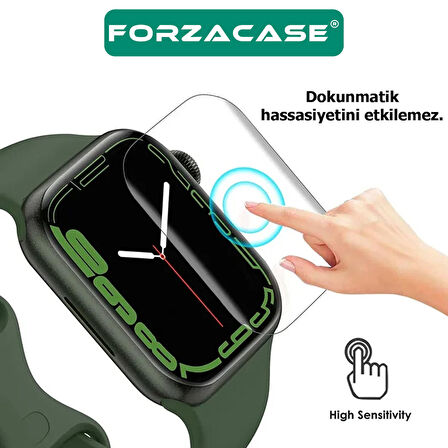 Forzacase Apple Watch Series 9 45 mm ile uyumlu Hydrogel Esnek Ekran Koruma Filmi 2 Adet - FC250