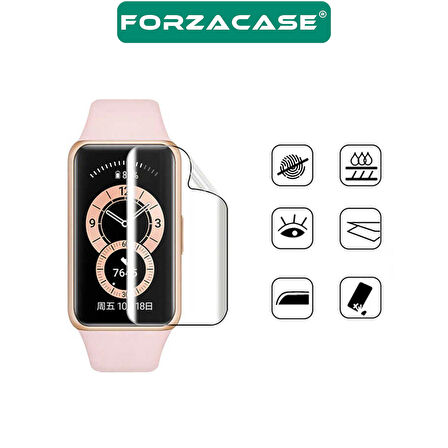 Forzacase Huawei Watch Fit 2 ile uyumlu Hydrogel Esnek Ekran Koruma Filmi - FC250
