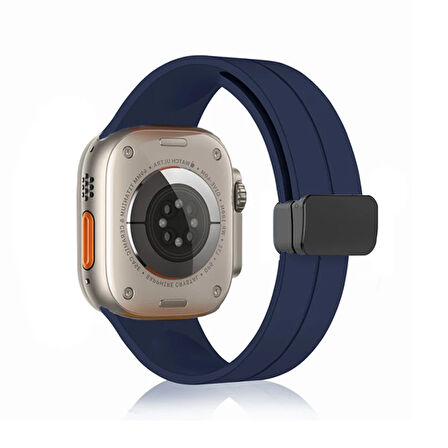 Forzacase Apple Watch 10 Series 46mm ile uyumlu Manyetik Tokalı Silikon Kordon Kayış - FC272